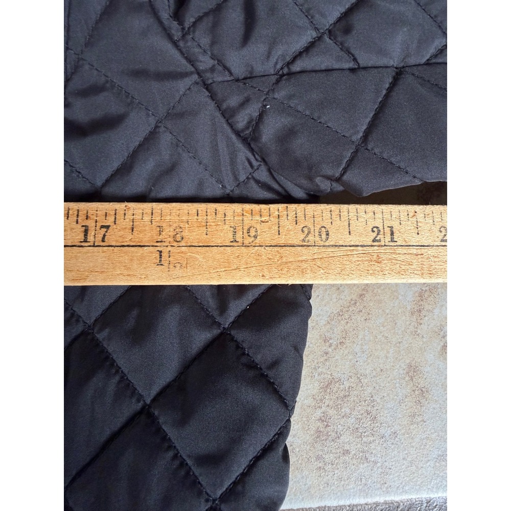 Lauren Ralph Lauren Womens Black Quilted Hooded Parka Jacket Medium RN41381 - Picture 3 of 11